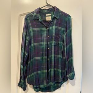 AEO BF Fit Flannel
